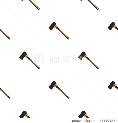 Illustration on theme pattern steel axes with wooden handle Illustration on theme pattern steel axes with wooden handle 84419522