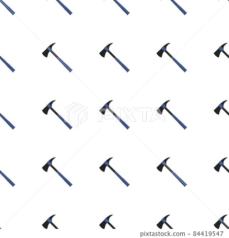 Illustration on theme pattern steel axes with wooden handle 84419547