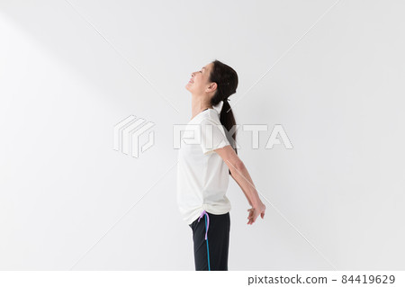 Senior women stretching exercise Senior women stretching exercise 84419629