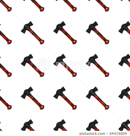Illustration on theme pattern steel axes with wooden handle 84419809