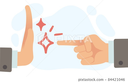 Conflict interests. Disagreements. Opposite arguments. Palm of hand and finger. Communication problem. Business discussion. Political debate. Quarrel and confrontation. Vector concept Conflict interests. Disagreements. Opposite arguments. Palm of hand and finger. Communication problem. Business discussion. Political debate. Quarrel and confrontation. Vector concept 84421046