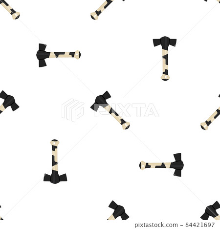 Illustration on theme pattern steel axes with wooden handle Illustration on theme pattern steel axes with wooden handle 84421697