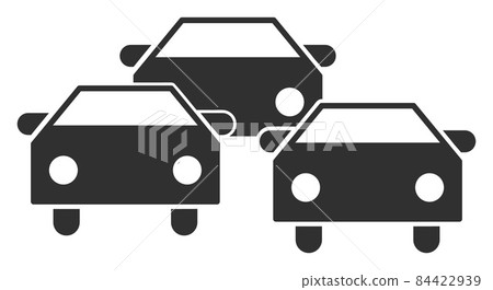Vector Road Jam Traffic Icon Illustration 84422939