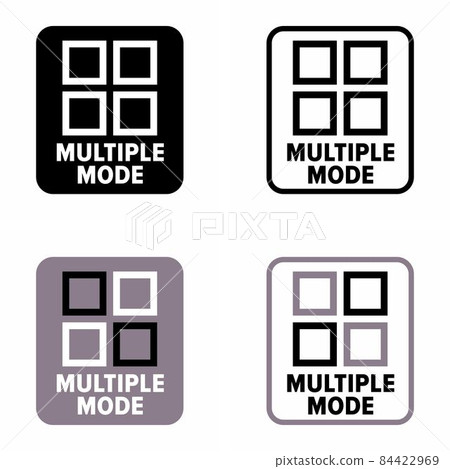 Multiple Mode vector information sign Multiple Mode vector information sign 84422969