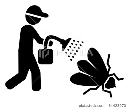 Vector Pesticide Worker Icon Illustration 84422970