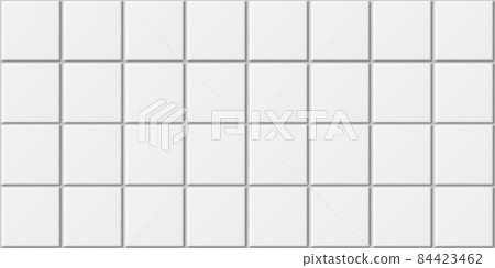 Seamless white ceramic wall tiles background vector illustration 84423462