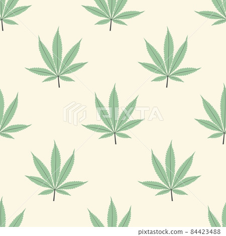 Seamless marijuana background with geometric leaves pattern Seamless marijuana background with geometric leaves pattern 84423488