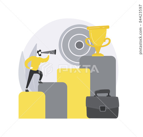 Business ambition abstract concept vector illustration. Business ambition abstract concept vector illustration. 84423597