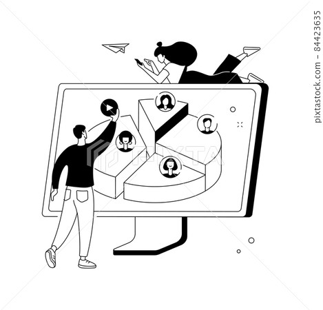 Target audience abstract concept vector illustration. 84423635