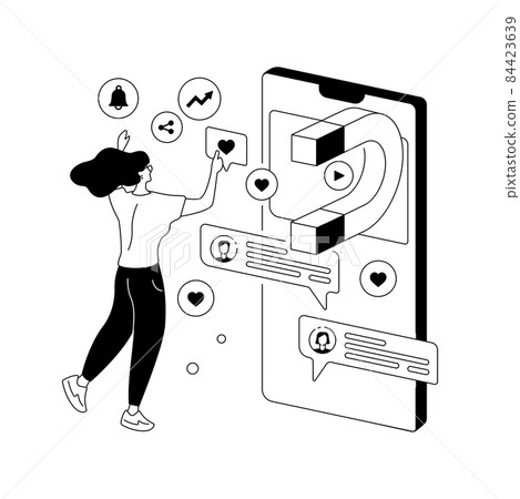 Viral content abstract concept vector illustration. Viral content abstract concept vector illustration. 84423639