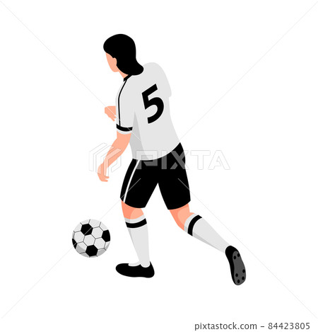 Football Player Run Composition 84423805