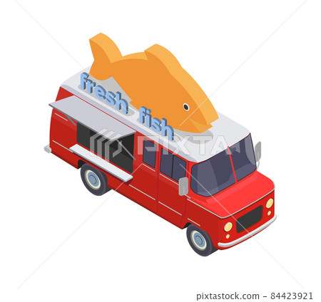 Fresh Fish Truck Composition 84423921