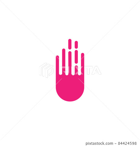 Vector abstract hand symbol - Stock Illustration [84424598] - PIXTA