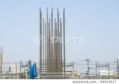 Construction site rebar 84424617
