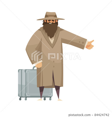 Hitchhiking Stranger Autostop Composition 84424742