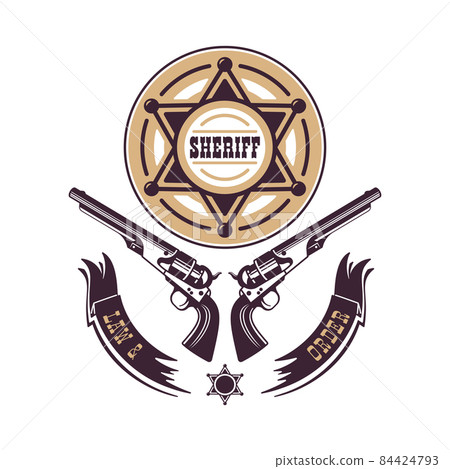 Sheriff Star Emblem Composition Sheriff Star Emblem Composition 84424793