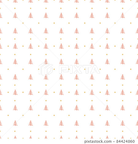Sketch Christmas Tree Seamless Pattern, New Year Background Sketch Christmas Tree Seamless Pattern, New Year Background 84424860