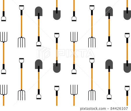 Seamless pattern with garden tools vector illustration Seamless pattern with garden tools vector illustration 84426107