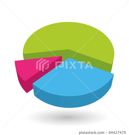 Colorful pie chart design element Colorful pie chart design element 84427478