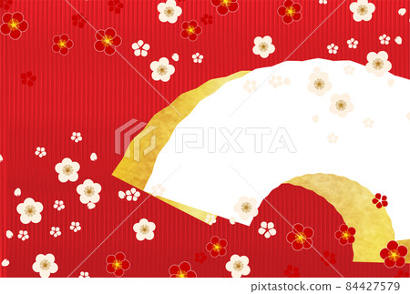 梅花春天日本圖案背景 梅花春天日本圖案背景 84427579