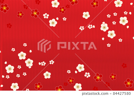 梅花日本圖案背景 梅花日本圖案背景 84427580