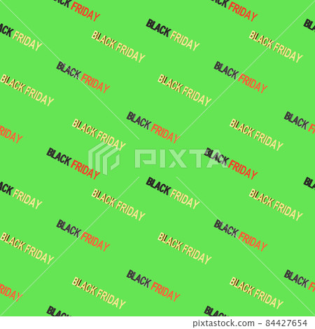 Seamless pattern of Black Friday text on green background, 3d render Seamless pattern of Black Friday text on green background, 3d render 84427654