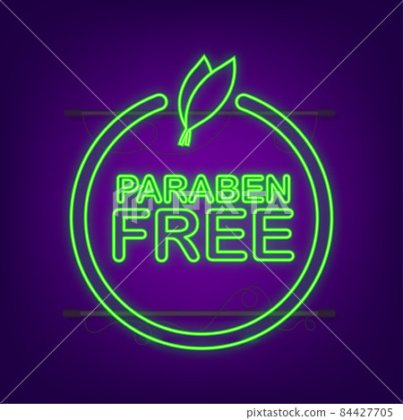 Green label paraben free. Symbol, sign. Organic, bio, eco symbol. Natural product Vector stock illustration Green label paraben free. Symbol, sign. Organic, bio, eco symbol. Natural product Vector stock illustration 84427705