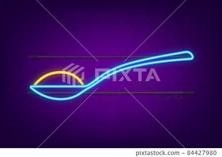Pour. Spoon with sugar. Baking and cooking Ingredients. Vector stock illustration Pour. Spoon with sugar. Baking and cooking Ingredients. Vector stock illustration 84427980
