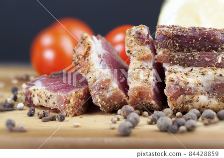 beef meat products with spices 84428859