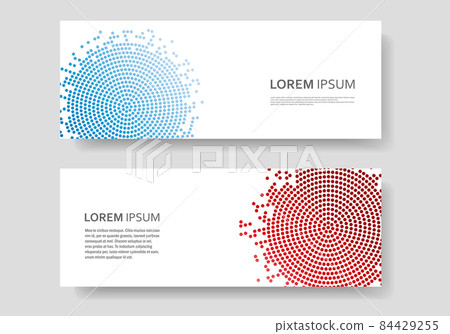 Color abstract vector circle pattern design. Halftone texture 84429255