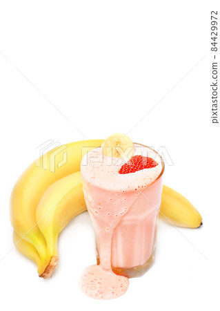 banana strawberry milk smoothie banana strawberry milk smoothie 84429972