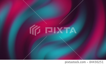 Colorful abstract twisted wavy shape in motion. Computer generated organic digital art Colorful abstract twisted wavy shape in motion. Computer generated organic digital art 84430251