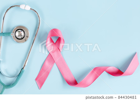 Pink Ribbon of Breast Cancer Awareness Concept. Wellness Campaign Banner of World Cancer Day. Healthcare Cancer Awareness and Medical Checkup Concepts, Health Consulting With Medicine Doctor. Pink Ribbon of Breast Cancer Awareness Concept. Wellness Campaign Banner of World Cancer Day. Healthcare Cancer Awareness and Medical Checkup Concepts, Health Consulting With Medicine Doctor. 84430481