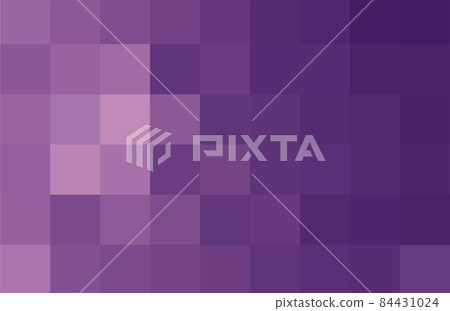 Abstract pixel purple background. Geometric texture from purple squares. A backing of mosaic squares.for branding, calendar, multicolor card, banner, cover. Minimal style poster, greeting card, header 84431024