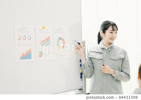 工作服的女性呈現 工作服的女性呈現 84431309