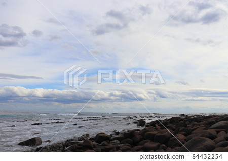 海，天空，雲，海浪，海岸 84432254