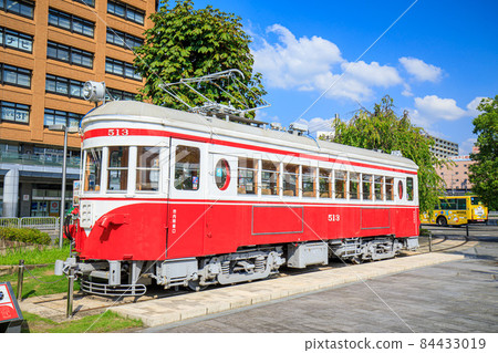 岐阜市岐阜站前廣場名鐵Mo 510保存車輛和電車站遺址 岐阜市岐阜站前廣場名鐵Mo 510保存車輛和電車站遺址 84433019