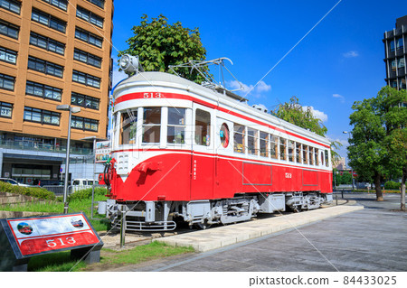 岐阜市岐阜站前廣場名鐵Mo 510保存車輛和電車站遺址 岐阜市岐阜站前廣場名鐵Mo 510保存車輛和電車站遺址 84433025