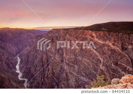 Black Canyon of Gunnison National Park landscapes at sunrise Black Canyon of Gunnison National Park landscapes at sunrise 84434510