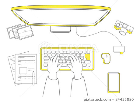 Touch the computer on the desk Touch the computer on the desk 84435080
