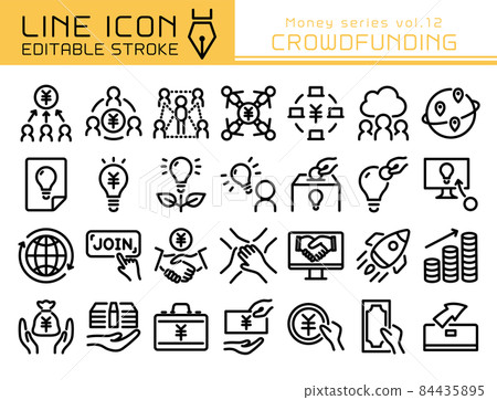 線圖標錢系列 vol.12 眾籌 線圖標錢系列 vol.12 眾籌 84435895