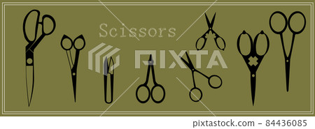 Various scissors, dressmaking, beauty barber 84436085