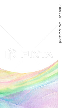 背景材料水彩紋理彩虹條紋 84438835