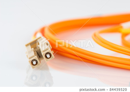 Multi mode fiber optical patch cord with LC plug connector 84439320