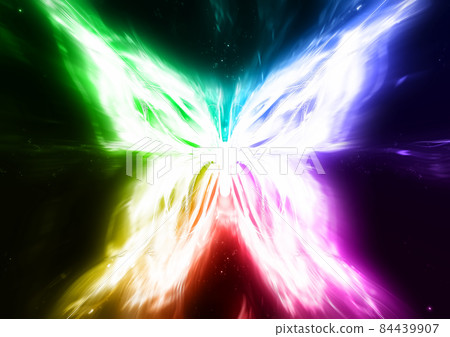 抽象光蝴蝶圖 84439907
