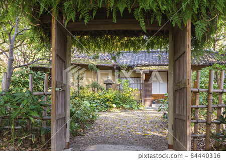 Tea room "Chosei-an" in Keitakuen Garden in Tennoji Park 84440316