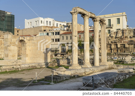 Hadrian's library in Athens, Greece 84440703