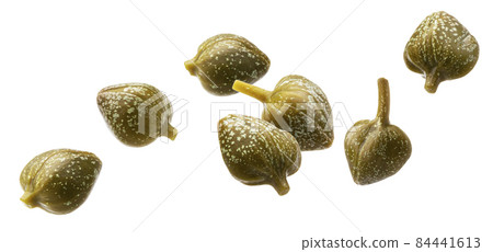 Pickled capers isolated on white background 84441613