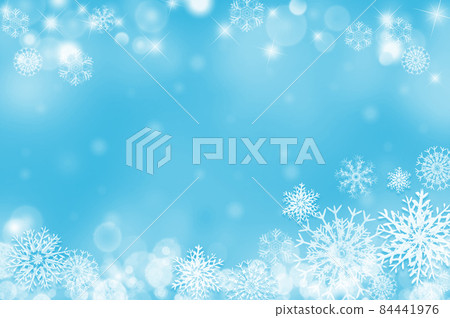 閃閃發光的雪花和粉狀雪背景 閃閃發光的雪花和粉狀雪背景 84441976