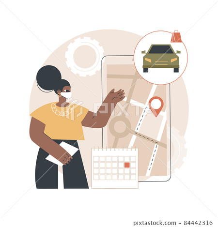 Set quick and efficient pickup service abstract concept vector illustration. Set quick and efficient pickup service abstract concept vector illustration. 84442316
